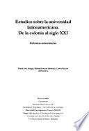 Estudios sobre la universidad latinoamericana