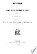 Estudios sobre los dos bronces encontrados en Malaga a fines de Octubre de 1851