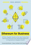 Ethereum for Business
