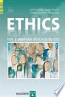 Ethics for European Psychologists