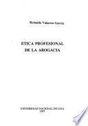 Etica profesional de la abogacía
