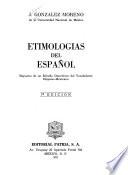 Etimologías del español