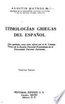 Etimologías griegas del español