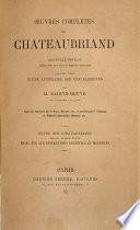 Étude sur Chateaubriand