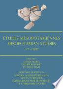 Études Mésopotamiennes – Mesopotamian Studies: N°2 – 2022
