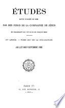 Etudes religieuses, philosophiques et historiques
