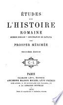 Études sur l'histoire romaine: Guerre sociale