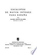 Eucaliptos de mayor interes para España