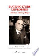 Eugenio d'Ors l'européen