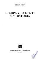 Europa y la gente sin historia