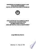 Evaluación de un curriculum de educación universitaria