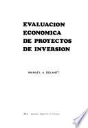 Evaluación económica de proyectos de inversión