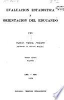 Evaluación estadística y orientación del educando