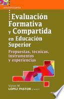 Evaluación formativa y compartida en Educación Superior