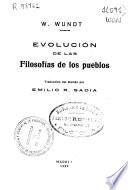 Evolución de las filosofías de los pueblos