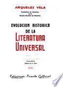 Evolución histórica de la literatura universal