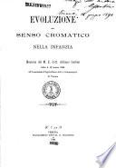 Evoluzione del senso cromatico nella infanzia