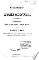 Exámen crítico de la homeopatía