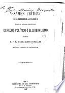 Examen critico en el terreno de la filosofía sobre el folleto intitulado