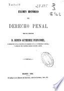 Examen histórico del derecho penal