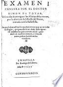 Examen i Censura del modo di averiguar las alturas de las tierras, por la altura de la Estrella del Norte, tomada con la Ballestillá, etc