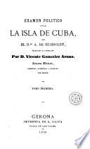 Examen político sobre la isla de Cuba