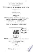 Examination,Midsummer,1879