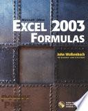 Excel 2003 Formulas