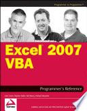 Excel 2007 VBA Programmer's Reference