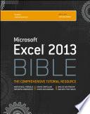 Excel 2013 Bible
