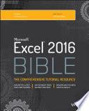 Excel 2016 Bible