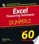 Excel Timesaving Techniques For Dummies