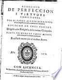 Exercicio De Perfeccion Y Virtudes Christianas