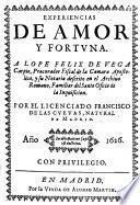 Experiencias de amor y fortuna, etc