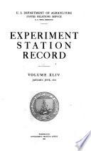 Experiment Station Record