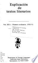 Explicación de textos literarios