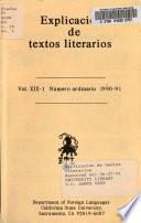 Explicacion de textos literarios