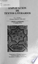 Explicación de textos literarios
