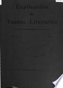 Explicación de textos literarios