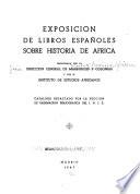 Exposición de libros españoles sobre historia de Africa