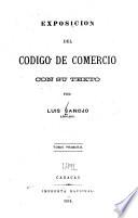 Exposición del Código de comercio, con su texto