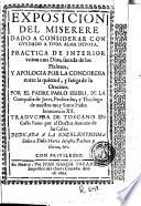 Exposicion del Miserere dado a considerar con cuydado a toda alma devota
