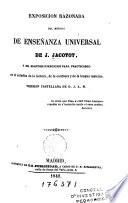 Exposición razonada del método de enseñanza universal y de algunos ejercicios para practicarlo