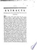 Extracta e commentariis saluberrimae facultatis parisiensis. Die veneris ... mensis julii anni 1777. Saluberrima facultas, legitimè convocata, statuit Magistro de l'Epine ...