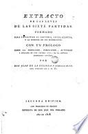 Extracto de Las Siete Partidas