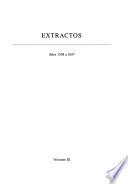 Extractos de escrituras públicas: Años 1538 a 1657