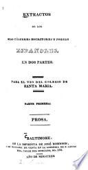 Extractos de los mas célebras escritores y poetas españoles ...