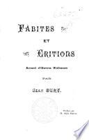 Fâbites et critions