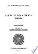 Fábula de Pan y Siringa