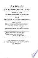 Fabulas En Verso Castellano Para El Uso Del Real Seminario Bascongado